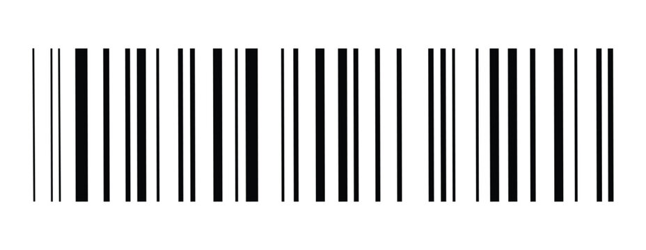 Barcode lines pattern. Perfect for product packaging mockups, inventory tracking, retail code scanning, shipping labels, logistics, and modern graphic design concepts.
