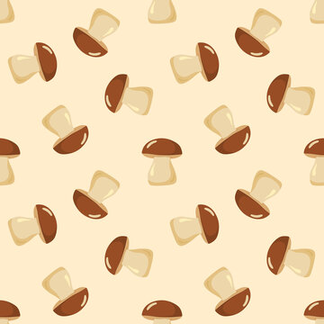 porcini mushroom background