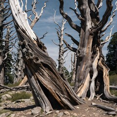 Fototapeta premium dead tree in the forest