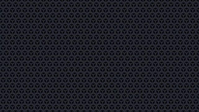 Dark abstract tech pattern background with seamless geometric shapes