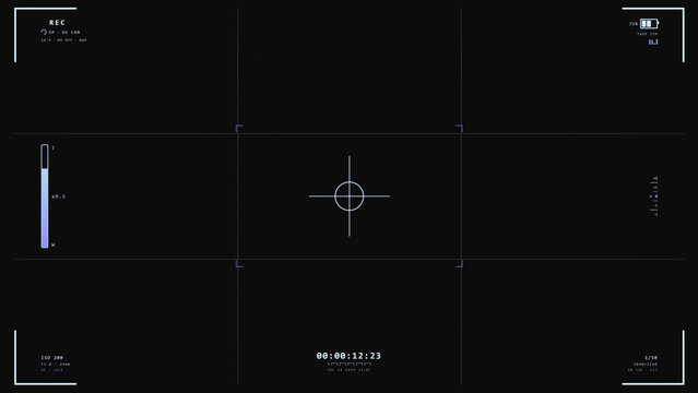 HUD record video player focus animation