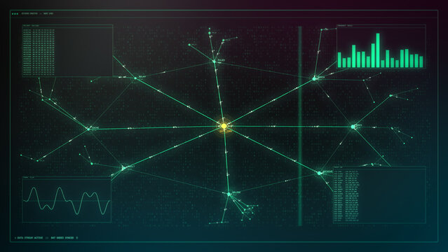 Cloud network system computer render infrastructure animation
