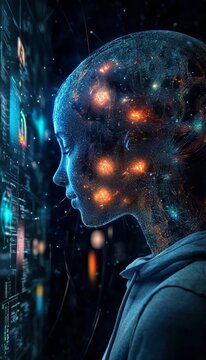 A Digital Concept of a University Student Engaged in Advanced AI Technology for Exam Preparation