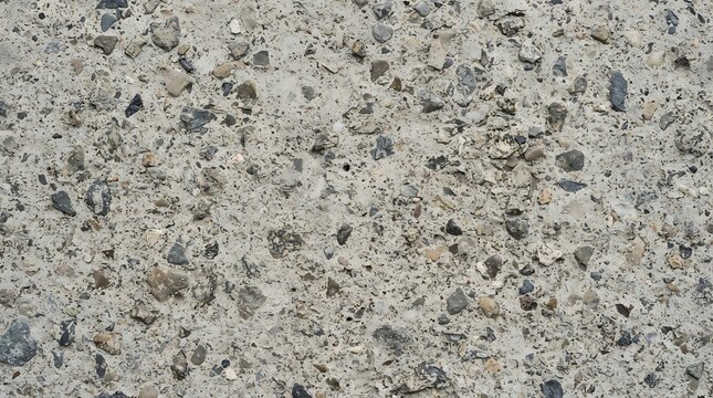 Concrete texture with small pebbles and gravel a neutral gray background