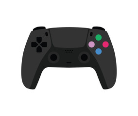 Joystick gamepad flat style illustration © Medovoart