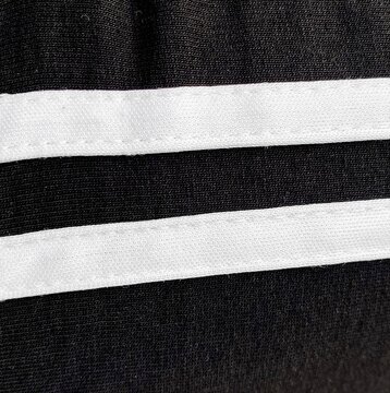 Dark black pinstripe fabric texture material background pattern
