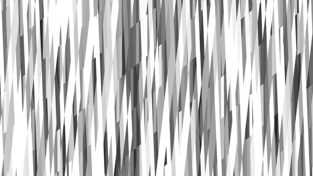 Abstract monochrome geometric shards pattern featuring a modern glitch aesthetic for digital backgrounds or tech-themed projects.