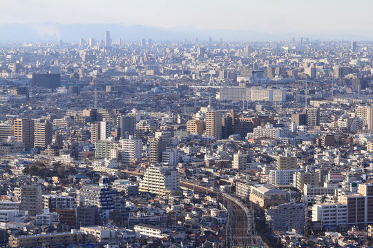 東京上空