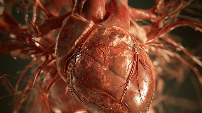 Coronary Artery Calcium Screening Medical Concept Illustration