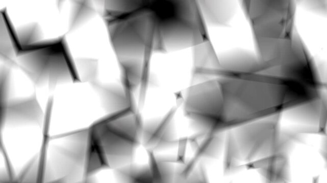 Abstract geometric monochrome crystalline low poly background sharp jagged shapes for modern graphic design and edgy textures.