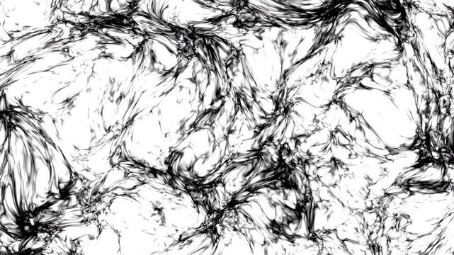 Abstract black ink swirls white background marble fluid smoke texture. elegant monochrome pattern ideal for high-end graphic design and backgrounds.