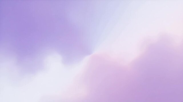 Soft pastel purple and pink gradient clouds drifting slowly in this smooth atmospheric motion video footage