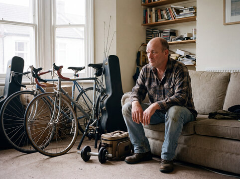 Man Losing Interest in Hobbies and Activities Due to Depression