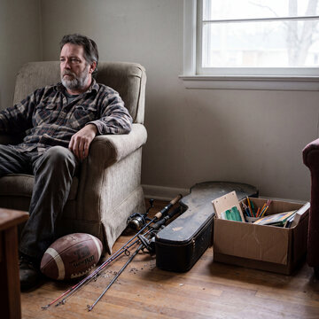 Man Losing Interest in Hobbies and Activities Due to Depression