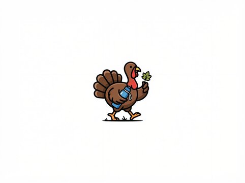 turkey cock cartoon illustration