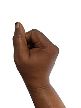 Person making peace sign gesture with fingers
