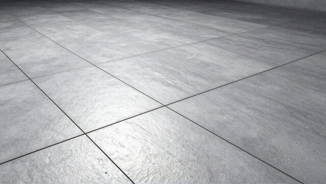 Modern gray concrete tiled floor background