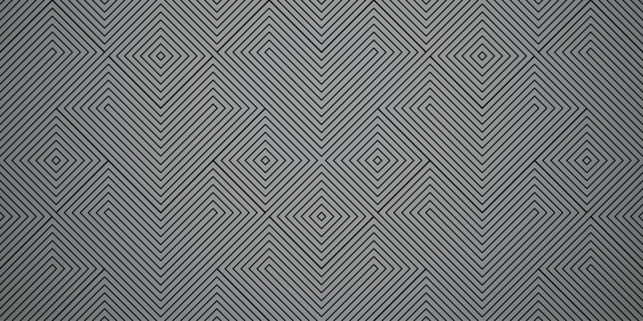 Abstract geometric pattern. A seamless vector background. Gray and black ornament. Graphic modern pattern. Simple lattice graphic design