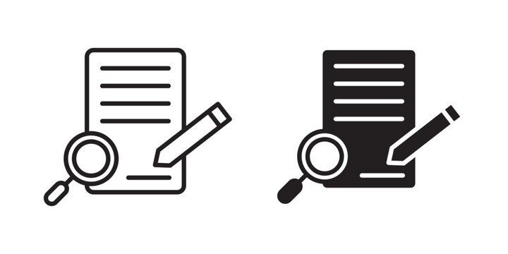 Defining icon flat outline in black