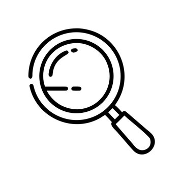 Search symbol on a transparent background for finding and locating.