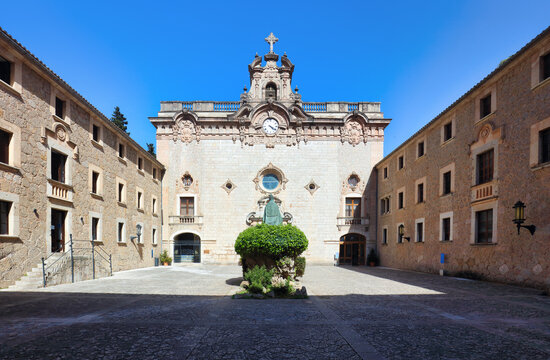 Monastery of Lluc, Escorca, Sierra de Tramuntana, Mallorca, Balearic Islands, Spain