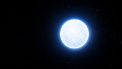 Obraz premium White Dwarf Cooling Stellar Remnant Illustration