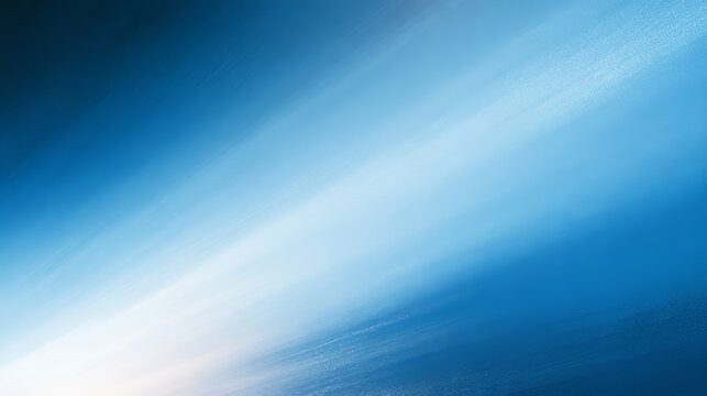 Abstract white and blue background with bright glowing light, luminous shine, soft color gradient, empty copy space, grainy noise, grungy rough texture, modern atmospheric backdrop and radiant light e