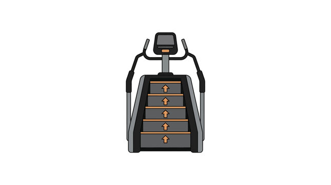 Modern Stationary Stair Climber Fitness Equipment for Cardiovascular Training and Gym Workout Routines