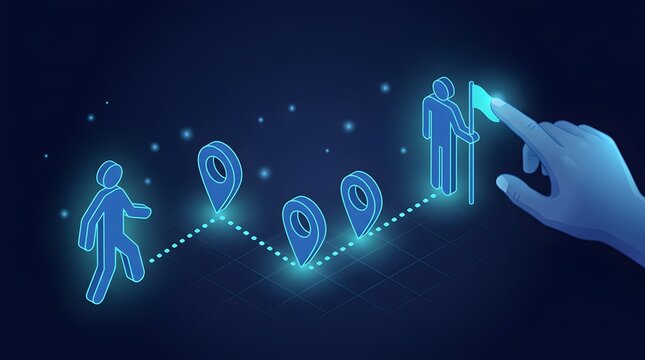 Digital pathfinding and goal achievement concept