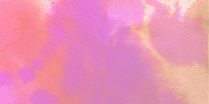Soft pink and purple watercolor wash background, with blended hues, and textured paper effect