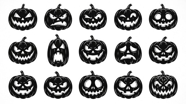Creative carved jack o lantern faces collection