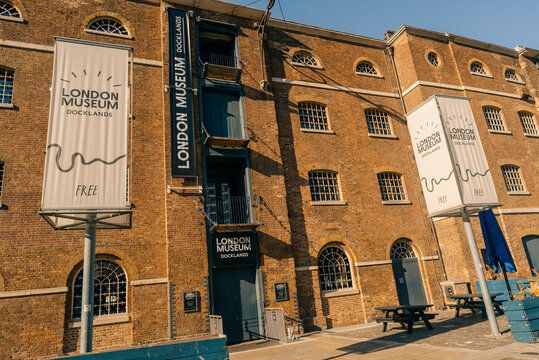 London Museum Docklands in a historic 1802 sugar warehouse at West India Quay, London, England, UK - 4 September 2026.