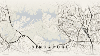Singapore carrara map © photoshopHarith