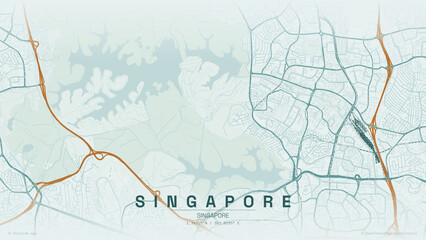 Singapore copper patina map © photoshopHarith