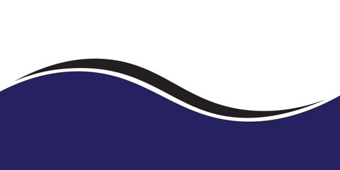 Obraz premium Dual Wave Navy Black Background Elegant Corporate Minimal