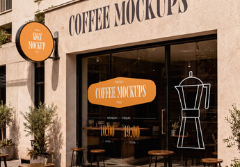 Coffee Storefront Mockup