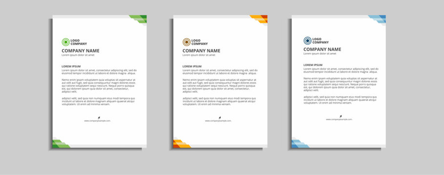 modern corporate letterhead template design