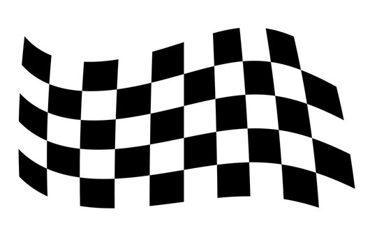 Racing flag. Race flag vector icon. Finishing flag. Vector design illustration