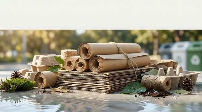 Sustainable Recycled Paper and Cardboard Products for America Recycles Day