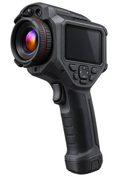 Handheld thermal imaging camera for inspections and temperature measurement
