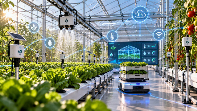 IoT Smart Agriculture with Automated Greenhouse Farming Technology