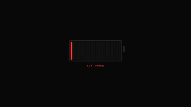 Battery Power Level Increasing Animation
