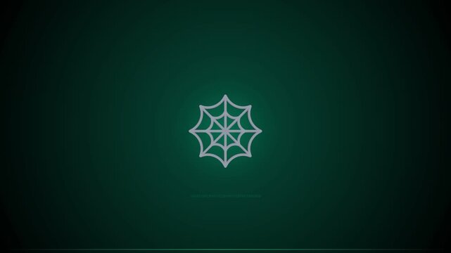 Generic Web Spinner Symbol in Dark Green Background