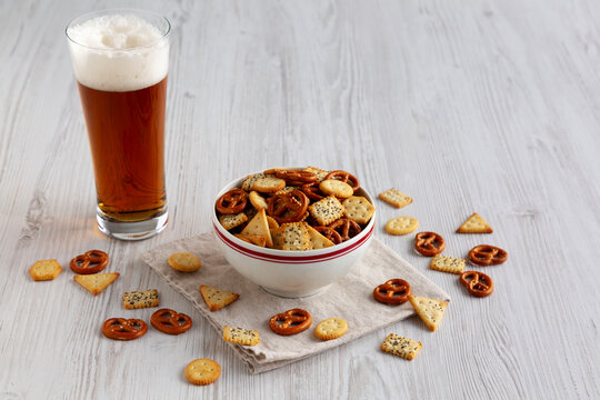 Homemade Crunchy Party Mix with Pretzels and Crackers