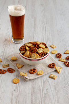 Homemade Crunchy Party Mix with Pretzels and Crackers
