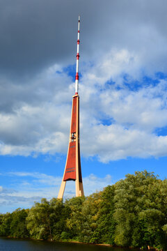 RIGA LAVTIA: Riga Radio and TV Tower is the tallest tower in the European Union It was built between 1979 and 1989 with funding from the central government of the Soviet Union.