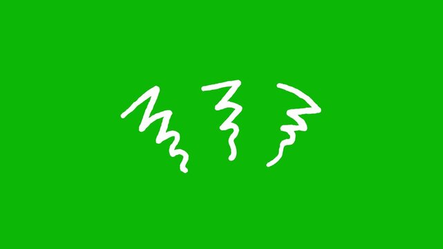 Hand drawn lighting energy animation video