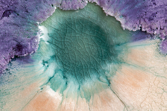 Abstract Organic Texture Background with Cracked Patterns