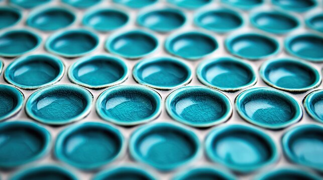 Close-up of a patterned ceramic dish background, glazed design
