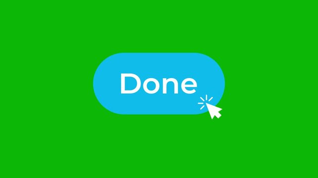 Done button click confirmation animation video